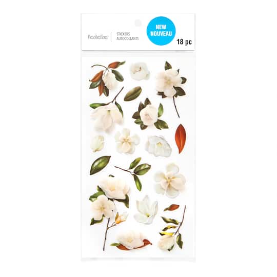 12 Pack: Magnolia Dimensional Stickers by Recollections™